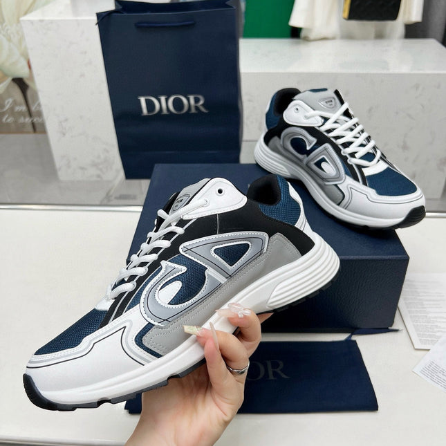 CD B30 SNEAKER AEGEAN AND WHITE MESH FABRIC