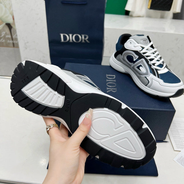 CD B30 SNEAKER AEGEAN AND WHITE MESH FABRIC