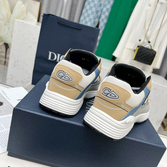 CD B30 SNEAKER WHITE AND FLAX MESH FABRIC