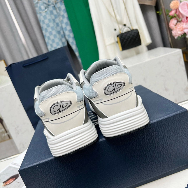 CD B30 SNEAKER GRAY AND CREAM MESH FABRIC