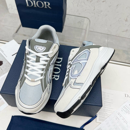 CD B30 SNEAKER GRAY AND CREAM MESH FABRIC