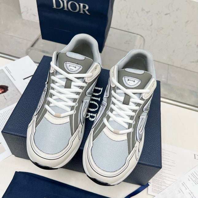 CD B30 SNEAKER GRAY AND CREAM MESH FABRIC