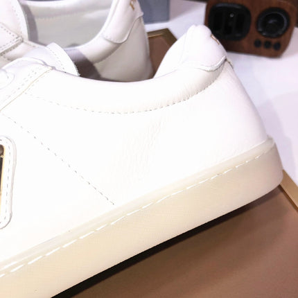 PRA TRAINER SHOES WHITE CREAM CALFSKIN