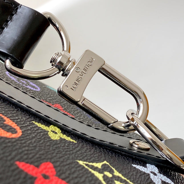 KEEPALL BANDOULIÈRE 50 BAG IN MULTICOLORED MONOGRAM COATED CANVAS
