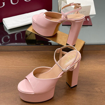 HIGH HEEL SANDALS 13 CM IN LIGHT PINK LAMBSKIN