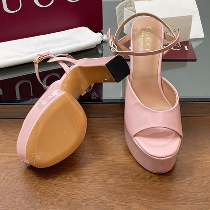 HIGH HEEL SANDALS 13 CM IN LIGHT PINK LAMBSKIN