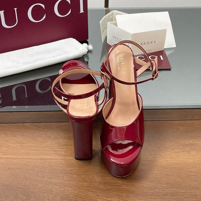 HIGH HEEL SANDALS 13 CM IN RED LAMBSKIN