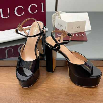 HIGH HEEL SANDALS 13 CM IN BLACK LAMBSKIN