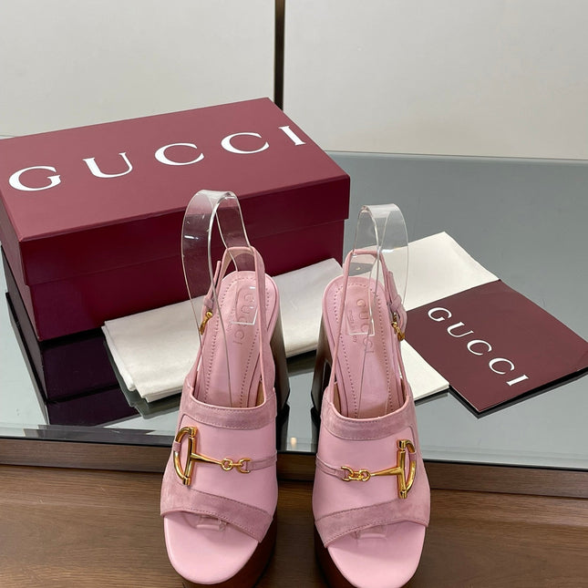 HIGH HEEL SANDALS 13 CM IN PINK CALFSKIN MIX SUEDE GOLD HARDWARE