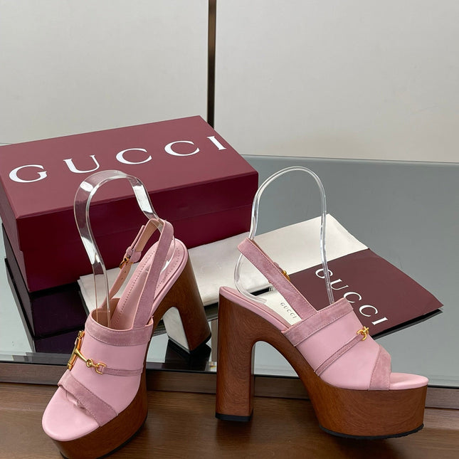 HIGH HEEL SANDALS 13 CM IN PINK CALFSKIN MIX SUEDE GOLD HARDWARE