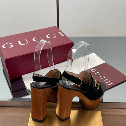 HIGH HEEL SANDALS 13 CM IN BLACK CALFSKIN MIX SUEDE GOLD HARDWARE