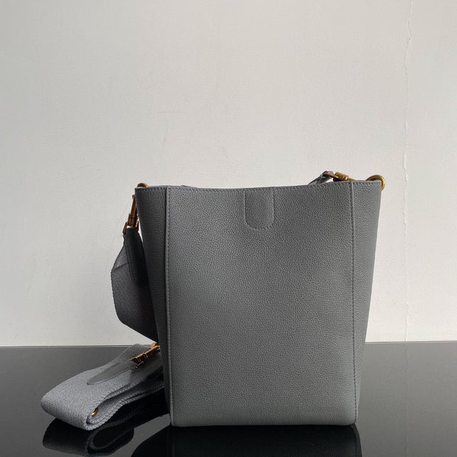 SANGLE SEAU BUCKET 24 BAG GREY CALFSKIN