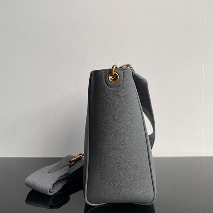 SANGLE SEAU BUCKET 24 BAG GREY CALFSKIN