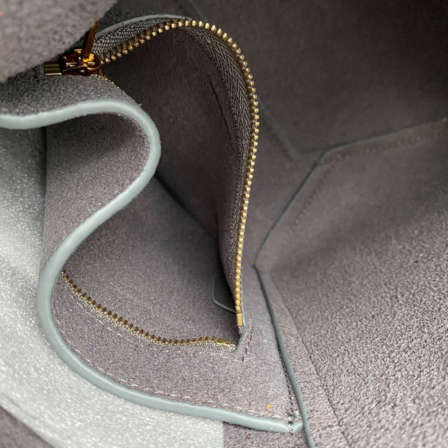 SANGLE SEAU BUCKET 24 BAG GREY CALFSKIN
