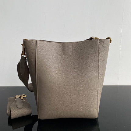 SANGLE SEAU BUCKET 24 BAG PEANUT BROWN CALFSKIN
