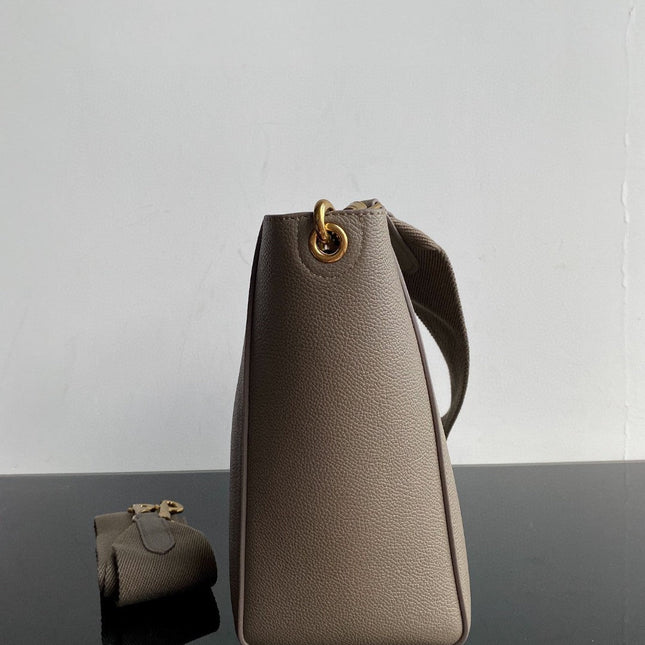 SANGLE SEAU BUCKET 24 BAG PEANUT BROWN CALFSKIN