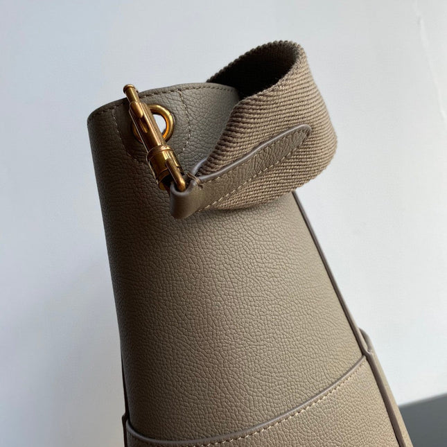 SANGLE SEAU BUCKET 33 BAG PEANUT BROWN CALFSKIN