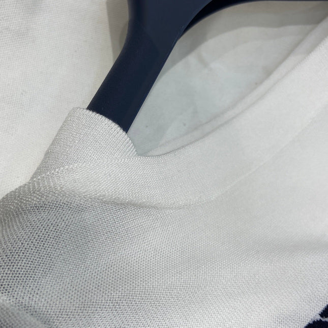 LV STRIPED SWEATER 25S IN TENCEL  266038