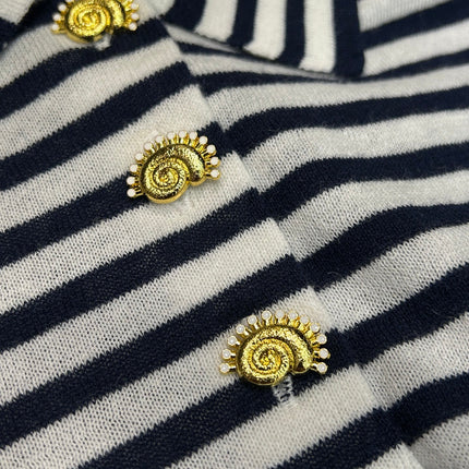 STRIPED KNIT SWEATER 25S IN COTTON 266075