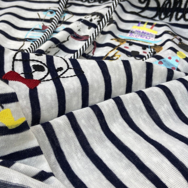 LONG SLEEVE STRIPED T-SHIRT 25S IN COTTON 266046