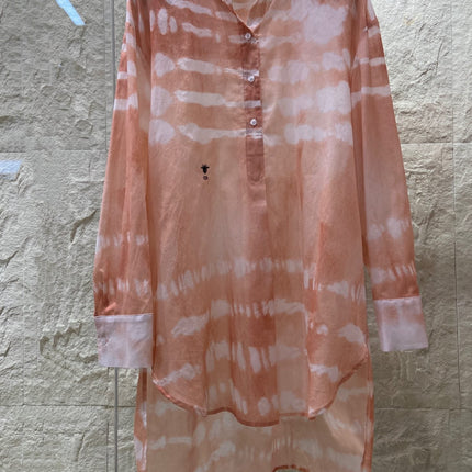 HIGH WAISTED TIE DYE SKIRT 25S IN COTTON 266215