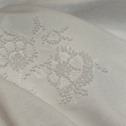 FLORAL EMBROIDERED T SHIRT 25S IN COTTON 266309