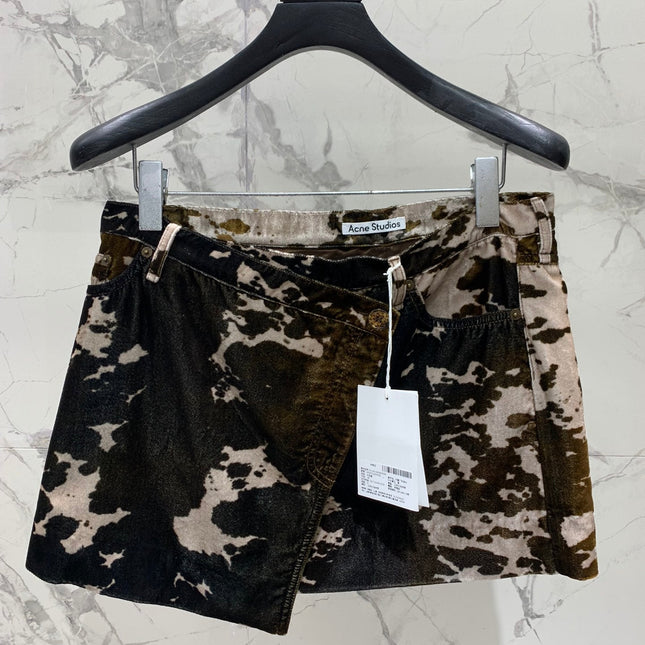 DIOR 25S MINI SKIRT CAMOUFLAGE STYLE 007