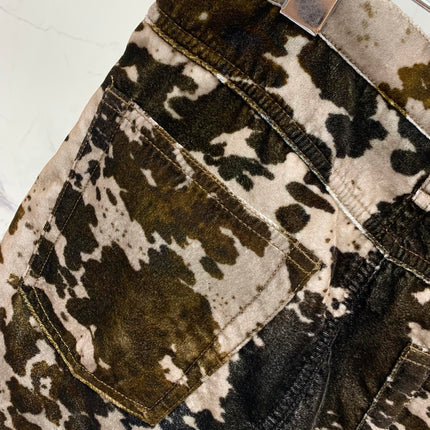 DIOR 25S MINI SKIRT CAMOUFLAGE STYLE 007