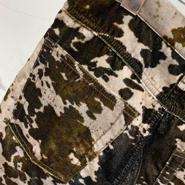 DIOR 25S MINI SKIRT CAMOUFLAGE STYLE 007