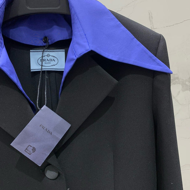 PRADA SHIRT-COLLAR BLAZER STYLE 23
