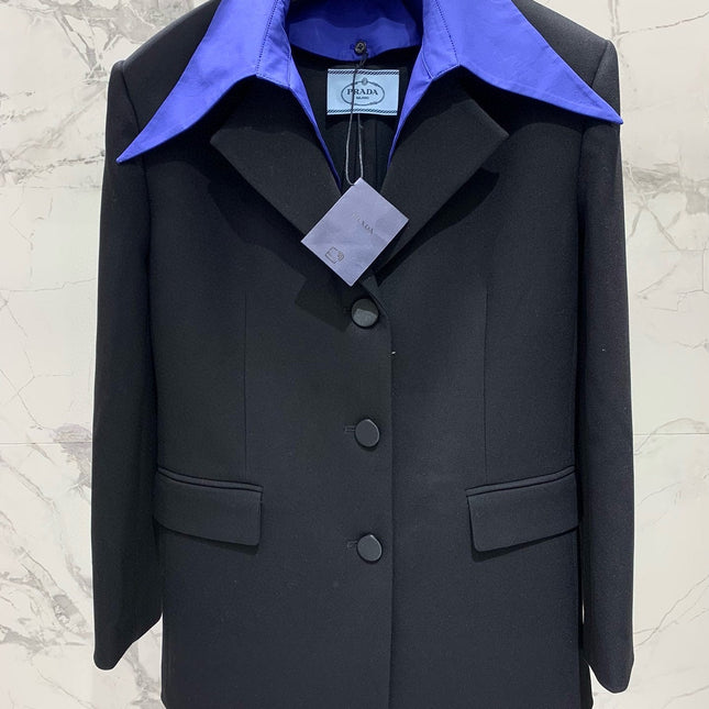 PRADA SHIRT-COLLAR BLAZER STYLE 23