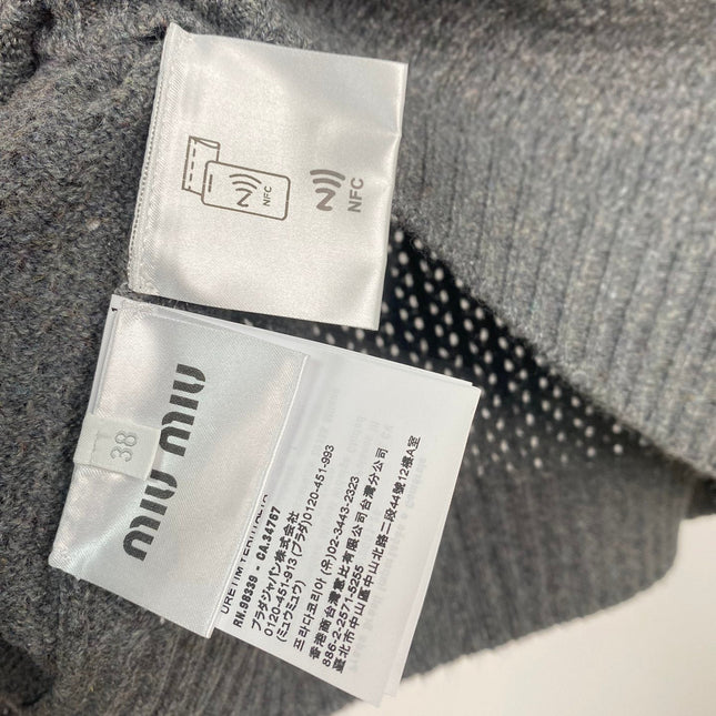 MIUMIU TOP AND SKIRT SET STYLE 373