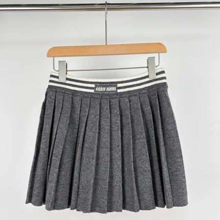 MIUMIU TOP AND SKIRT SET STYLE 373