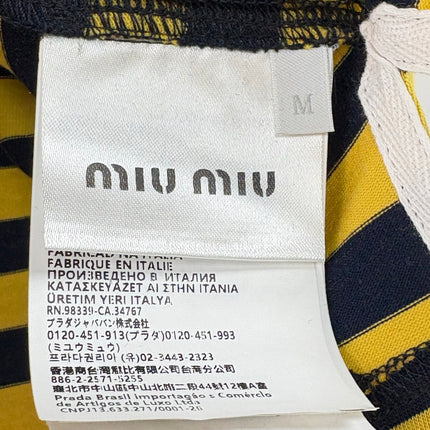 MIUMIU STRIPED SHIRT WITH LAPEL COLLAR STYLE 44