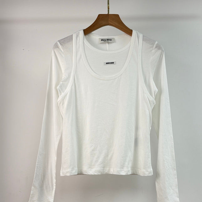 MIUMIU TWO-PIECE T-SHIRT SET STYLE 170