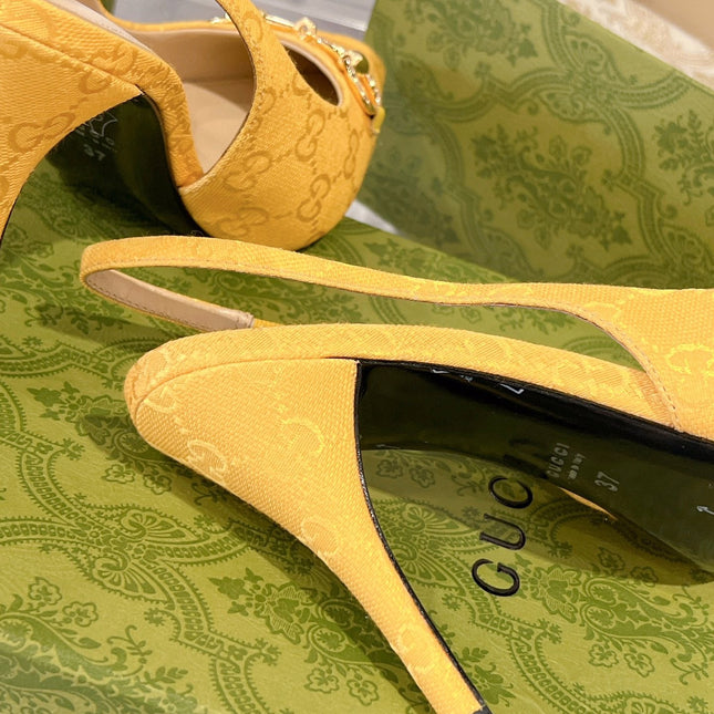 HORSEBIT SLINGBACK 105 IN YELLOW CANVAS