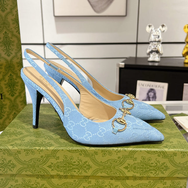 HORSEBIT SLINGBACK 105 IN SKY CANVAS