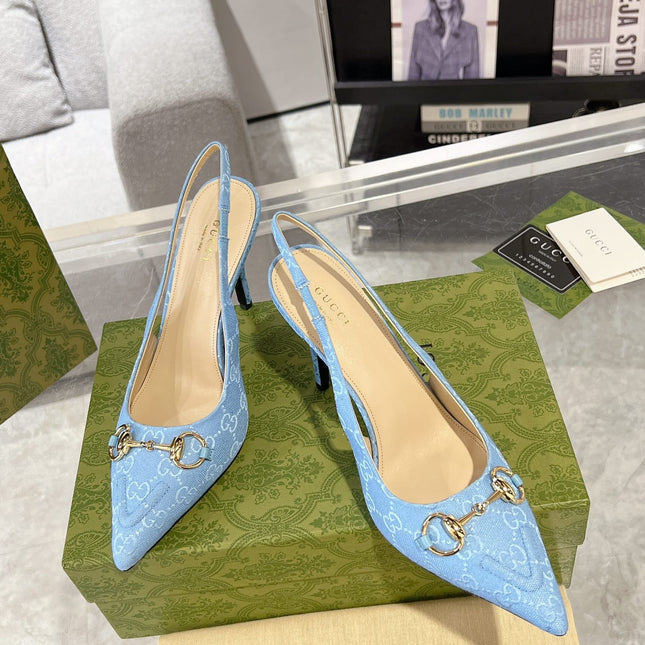HORSEBIT SLINGBACK 105 IN SKY CANVAS