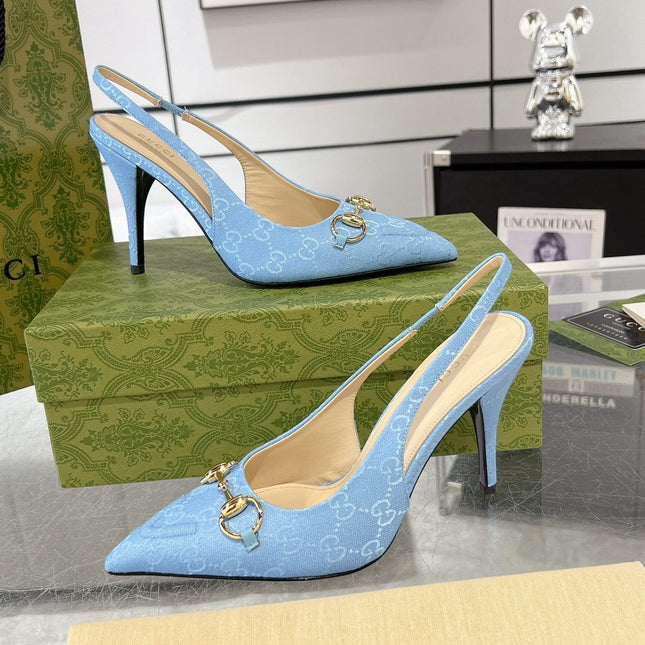 HORSEBIT SLINGBACK 105 IN SKY CANVAS