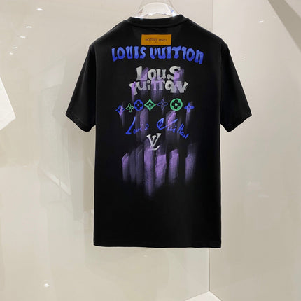 LV SHORT-SLEEVED T-SHIRT BLACK COTTON 238852