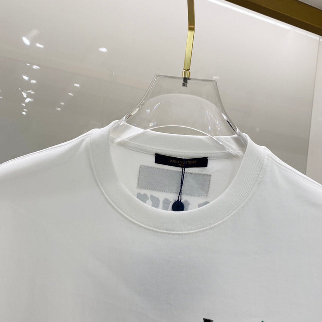 LV SHORT-SLEEVED T-SHIRT WHITE COTTON 238853