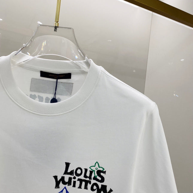 LV SHORT-SLEEVED T-SHIRT WHITE COTTON 238853