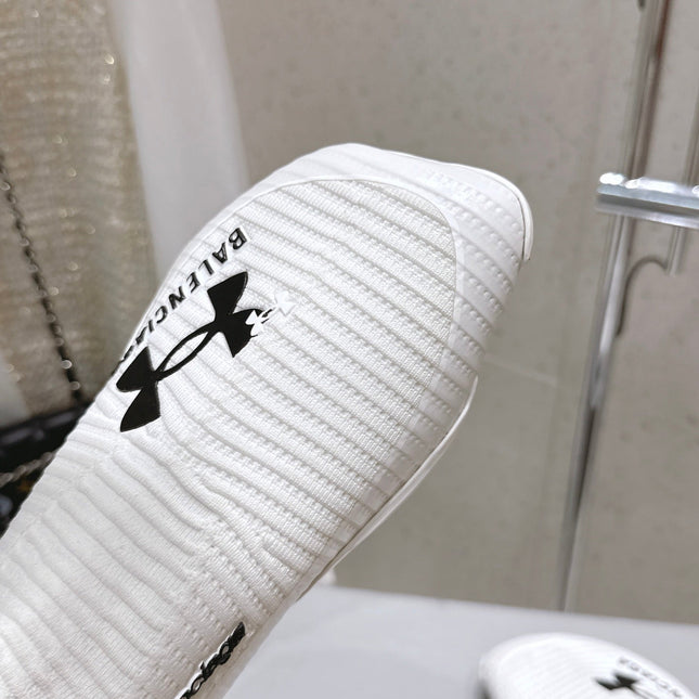 UNDER ARMOUR HYPER SNEAKER IN WHITE MIX BLACK KNITTED FABRIC