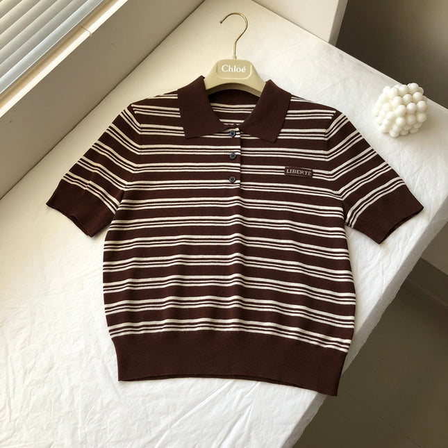 MIUMIU KNIT POLO SHIRT STYLE 212