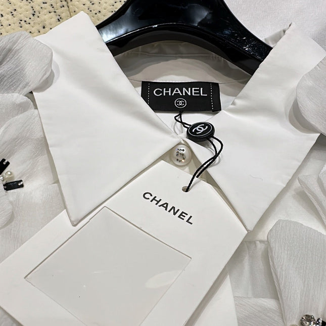 CC Shirt White mix Black Cotton