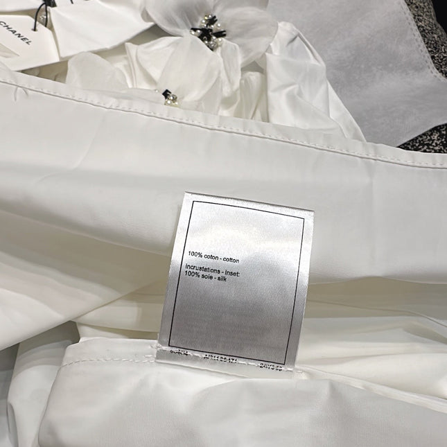 CC Shirt White mix Black Cotton