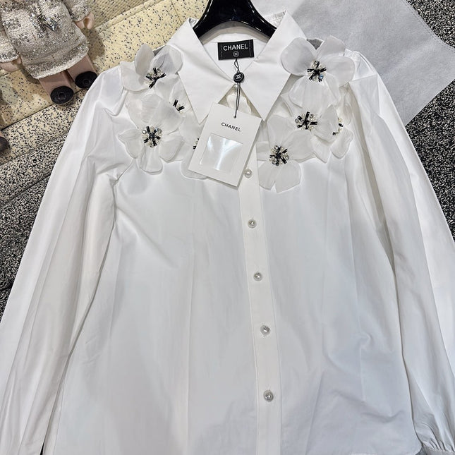 CC Shirt White mix Black Cotton