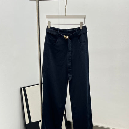 MIUMIU STRAIGHT-LEG KHAKI PANTS STYLE 280