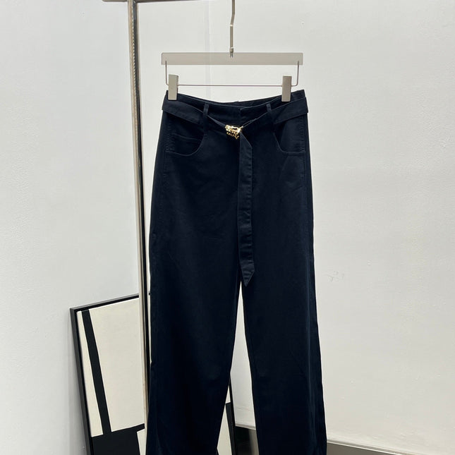 MIUMIU STRAIGHT-LEG KHAKI PANTS STYLE 280