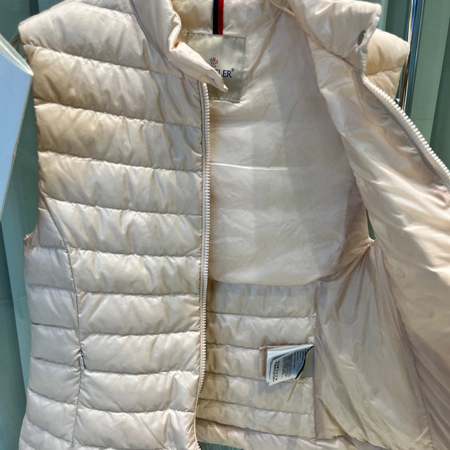 MONCLER 25S DOWN VEST IN BEIGE 009